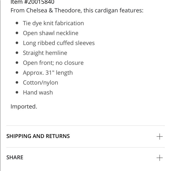 Chelsea and Theodore Long Tie Dyed Cardigan - Picture 11 of 13